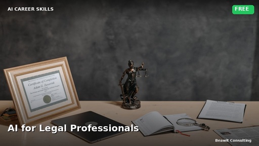 AI for Legal Professionals: Research, Drafting, and Document Review