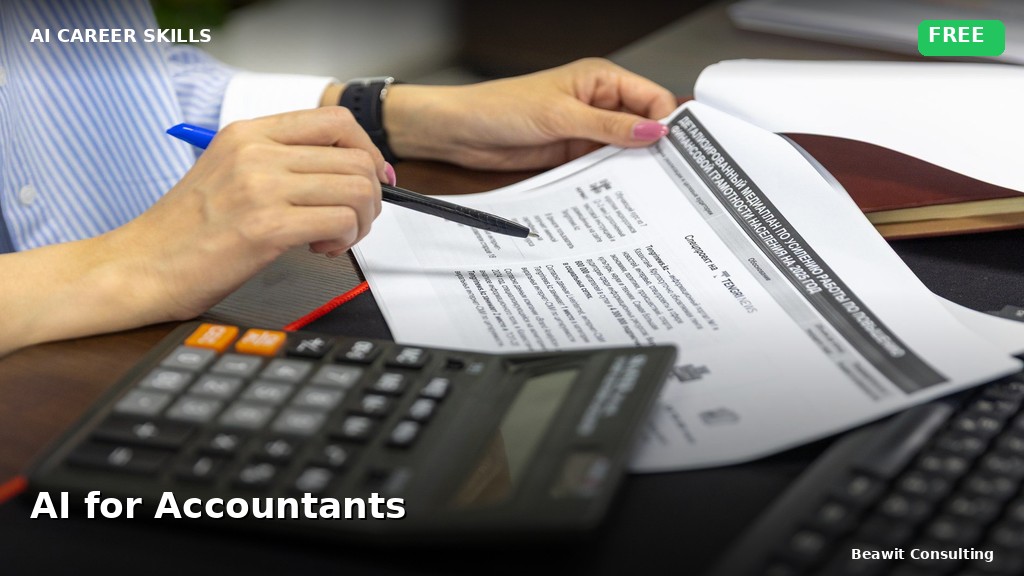 AI for Accountants: Bookkeeping, Reporting, and Tax Prep